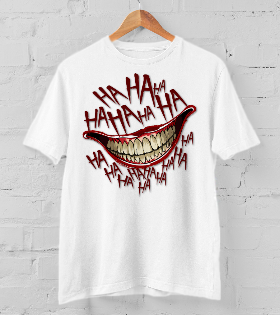 HAHA HAHA HAHA Grinning Mouth T-Shirt