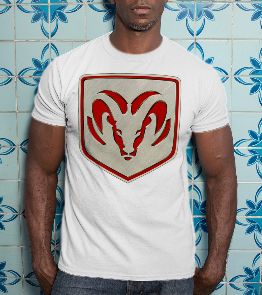 The Ram Emblem Silver Redbadge T-Shirt