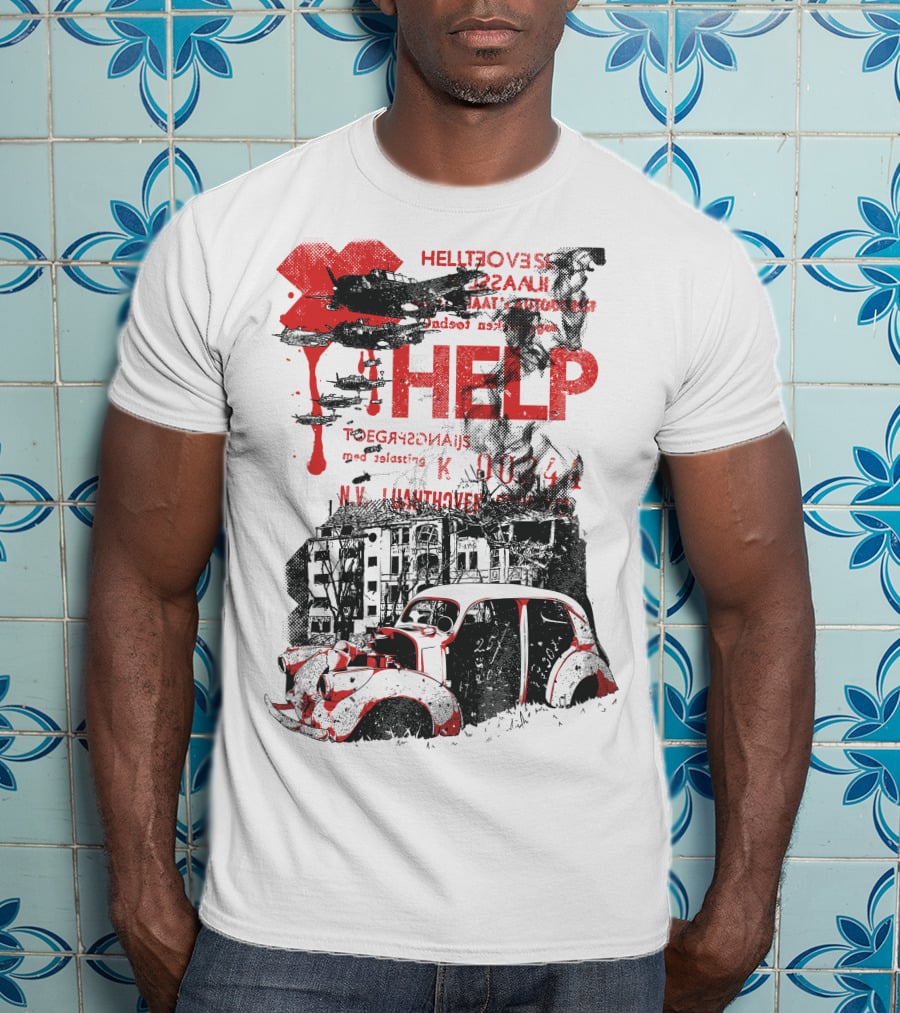 Help Hellfovers Unassuming Red Tears T-Shirt