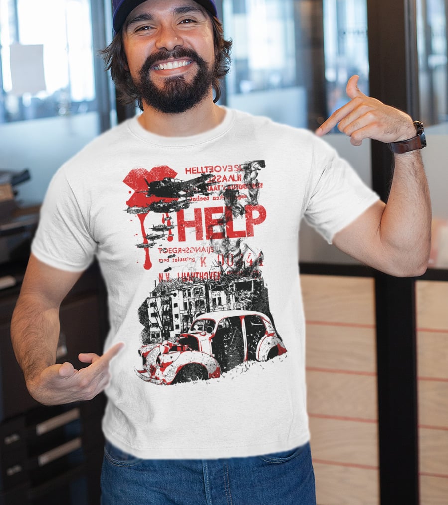 Help Hellfovers Unassuming Red Tears T-Shirt