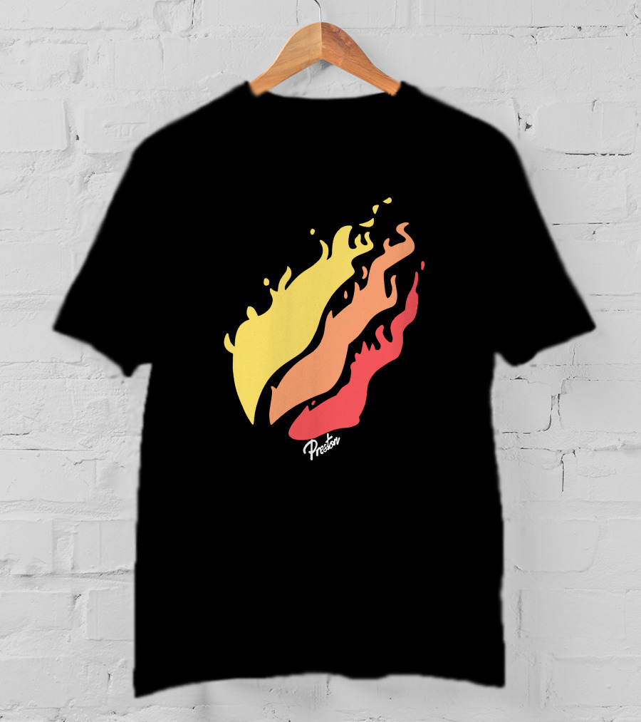 Preston Fire Flame Logo PrestonStyles.com Merch T-Shirt