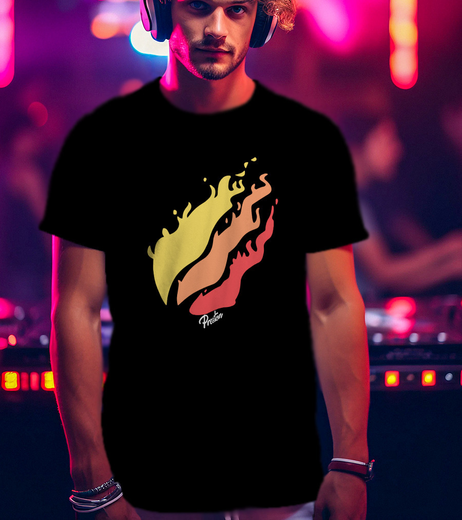 Preston Fire Flame Logo PrestonStyles.com Merch T-Shirt