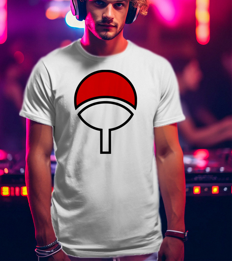 Clan Uchiha Sharingan Fan Symbol T-Shirt