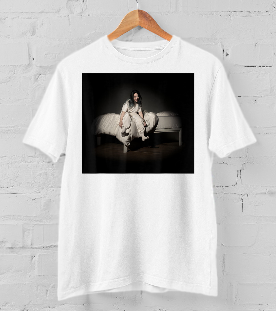 Billie Eilish Sweet Dreams Bed Scene White T-Shirt