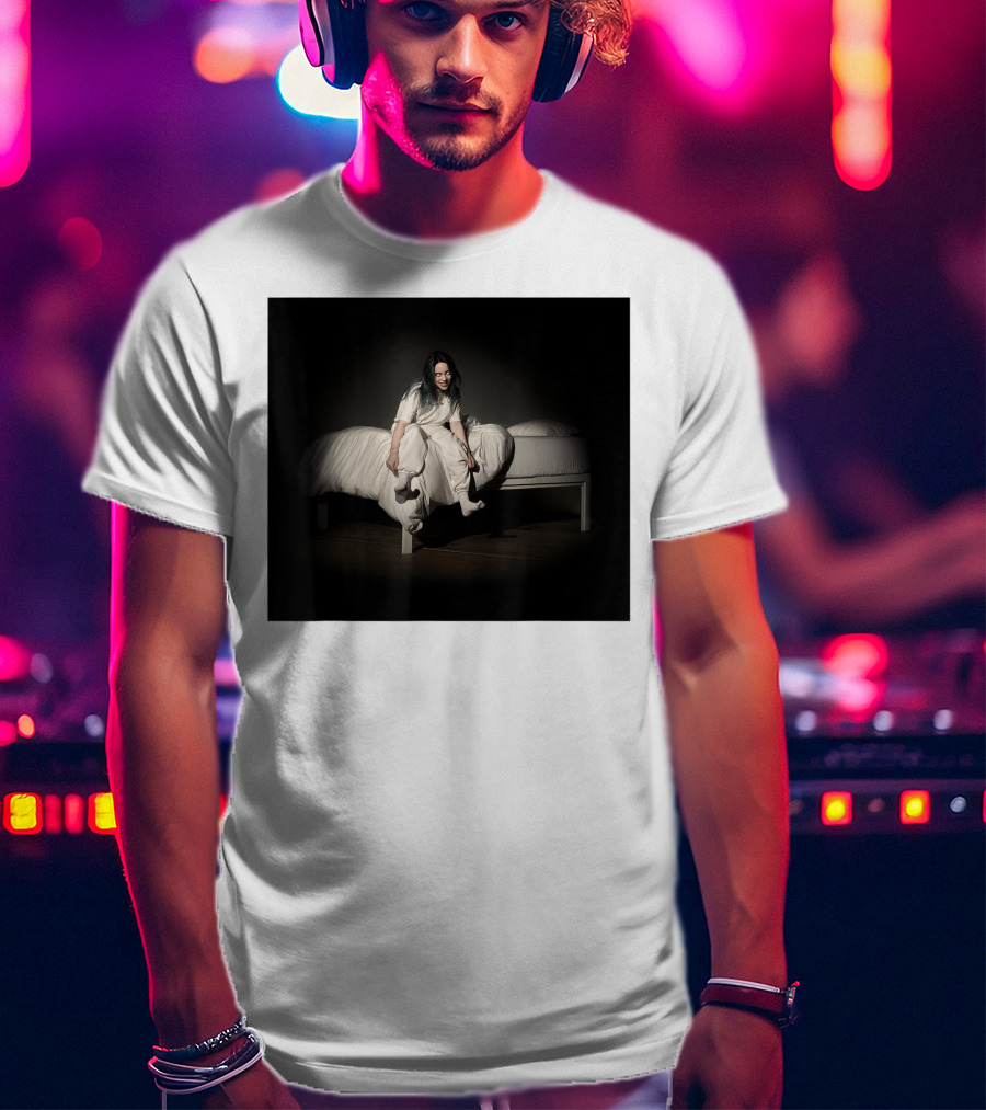 Billie Eilish Sweet Dreams Bed Scene White T-Shirt