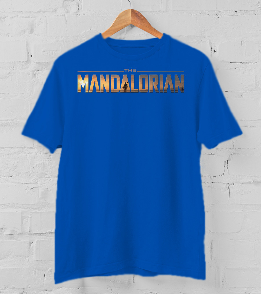 Star Wars The Mandalorian Series Logo Iconic Sunset T-Shirt