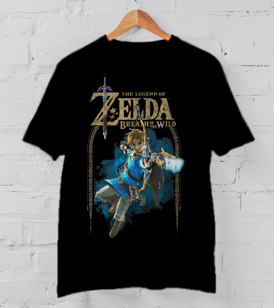 The Legend Of Zelda Breath Of The Wild Link Archery Action T-Shirt