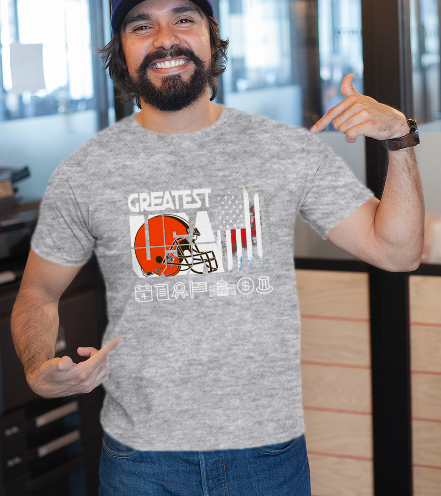 Greatest Usa America Football Helmets Calendar Flag Government Currency Traditions T-Shirt