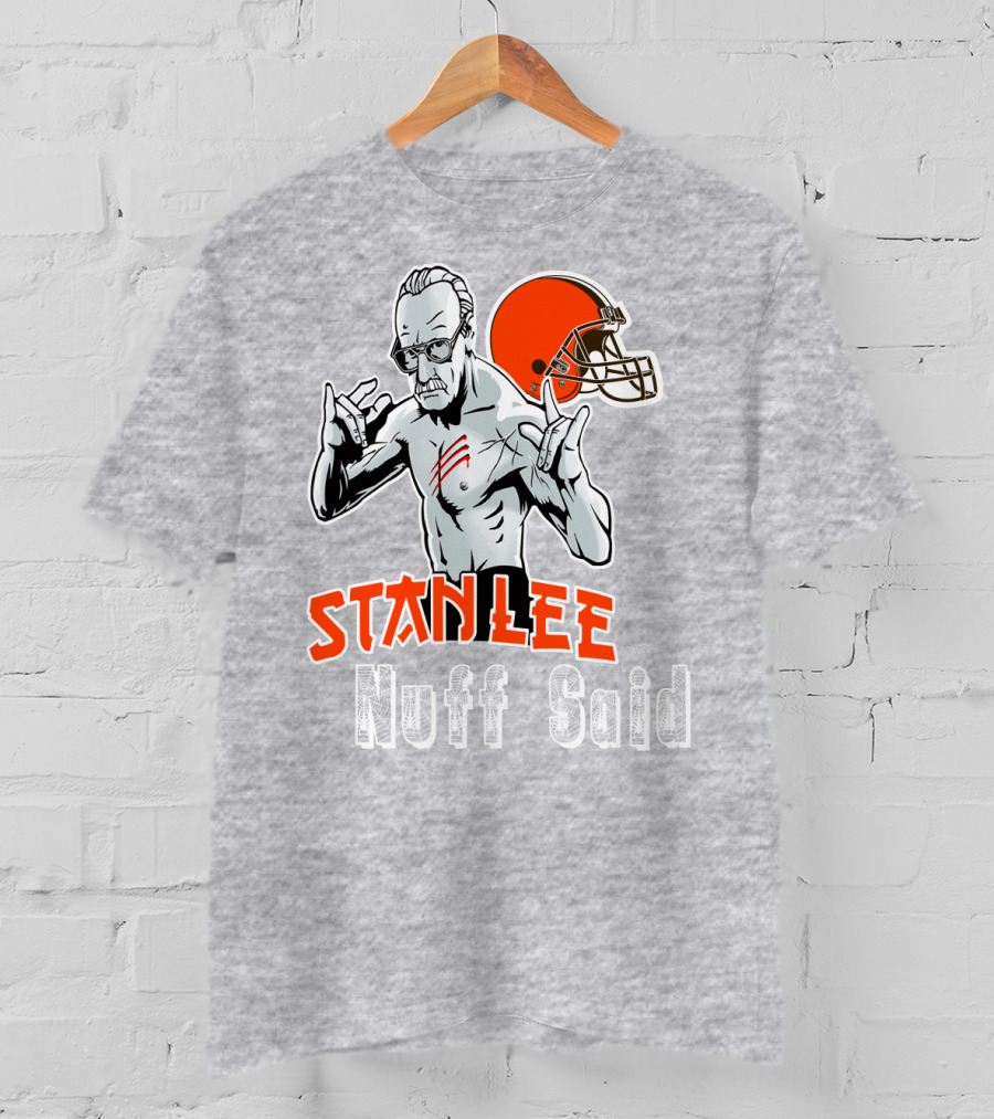 Stanlee Nuff Said Browns Helmet T-Shirt