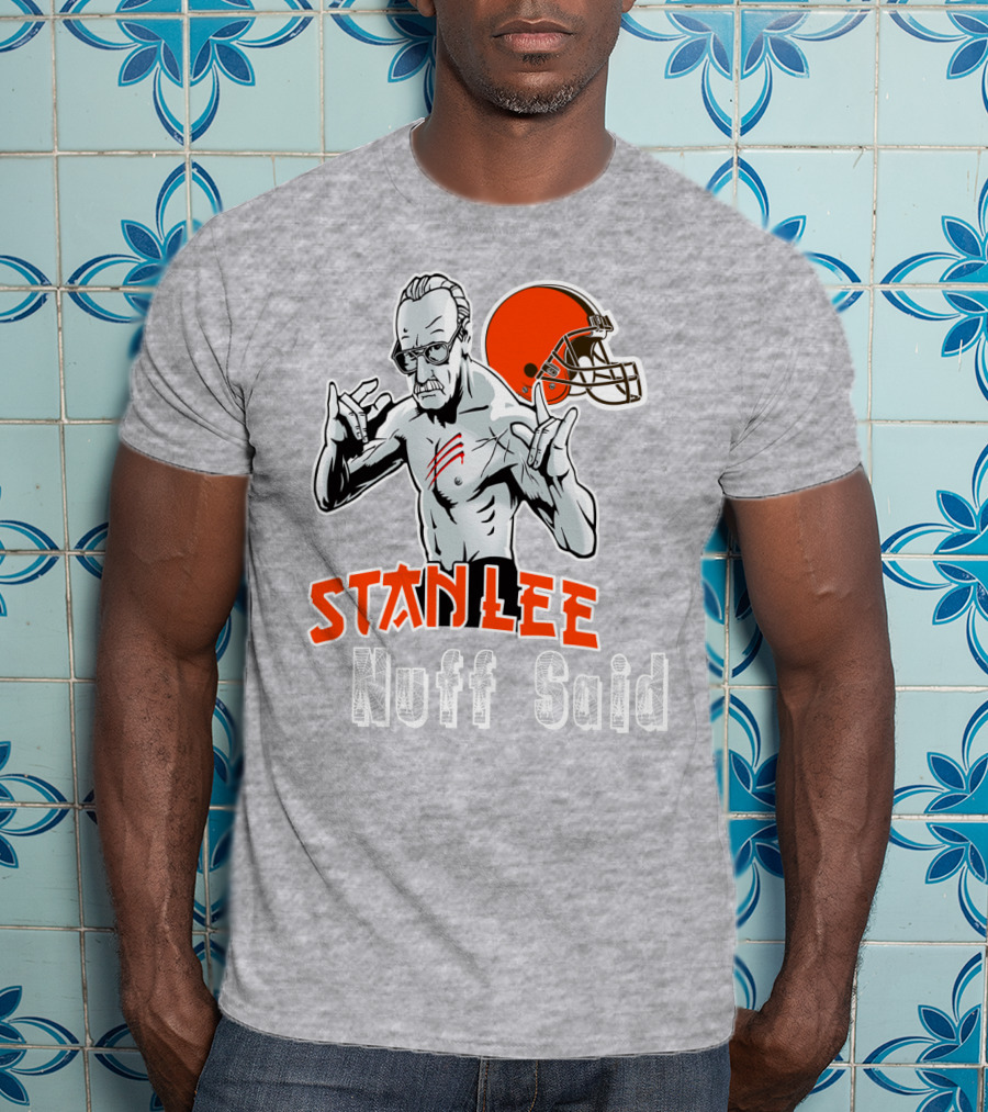 Stanlee Nuff Said Browns Helmet T-Shirt