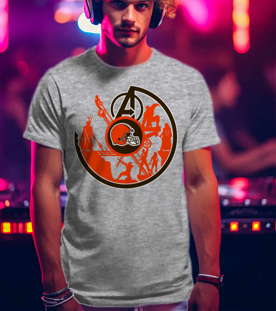 Cleveland Browns Avengers Mashup T-Shirt