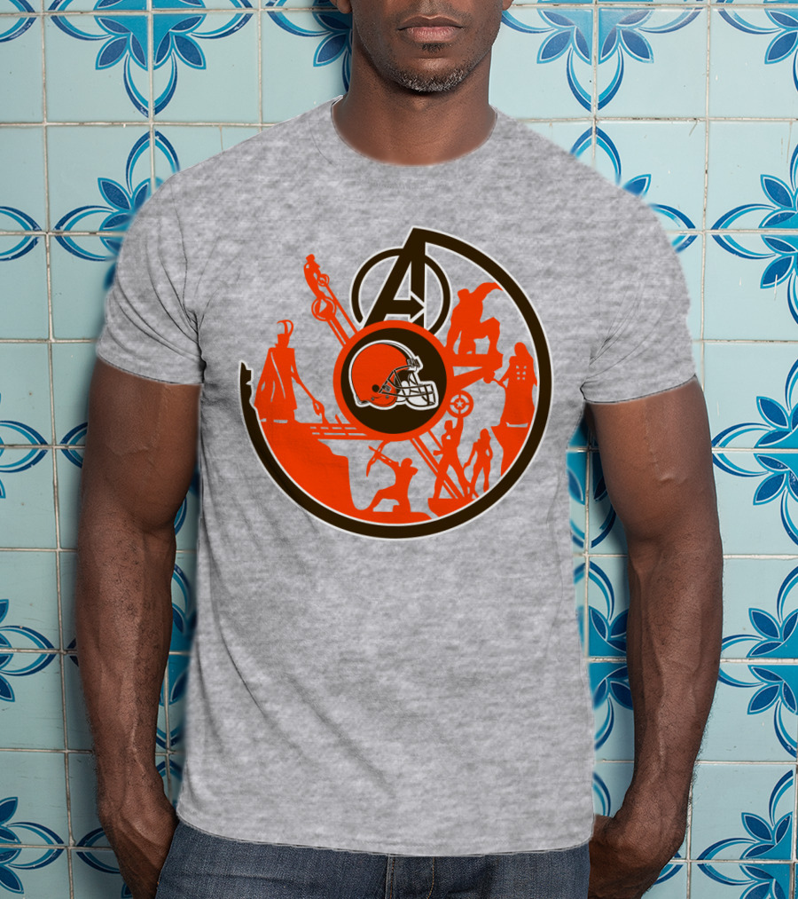 Cleveland Browns Avengers Mashup T-Shirt