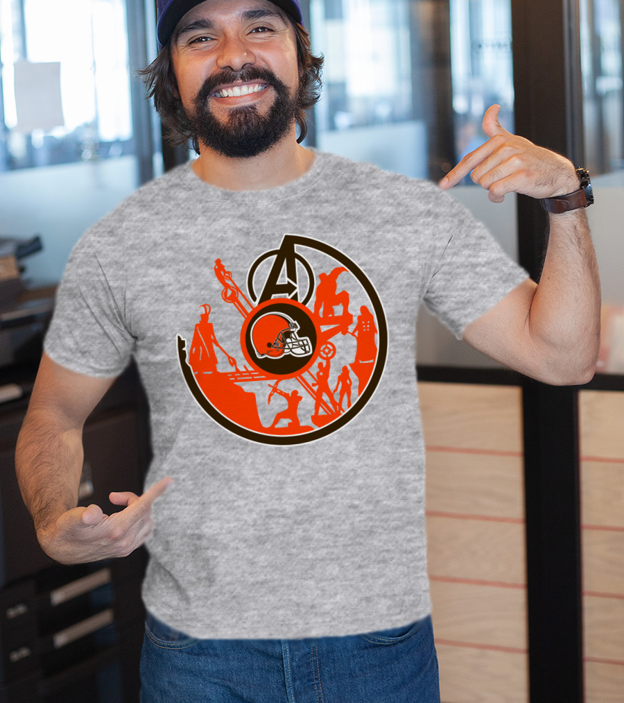 Cleveland Browns Avengers Mashup T-Shirt