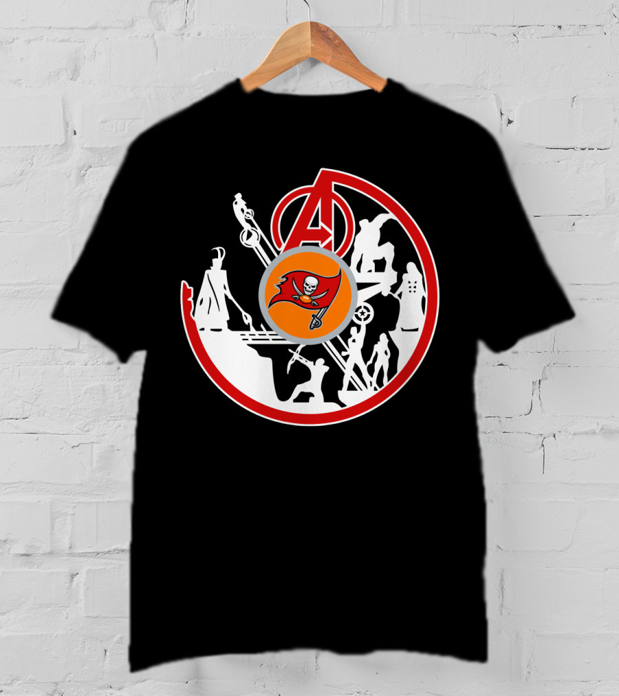 Avengers Buccaneers Crossover Silhouettes T-Shirt