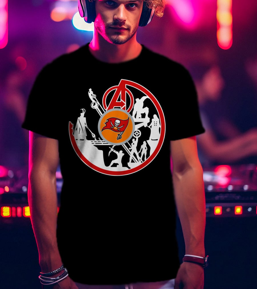 Avengers Buccaneers Crossover Silhouettes T-Shirt