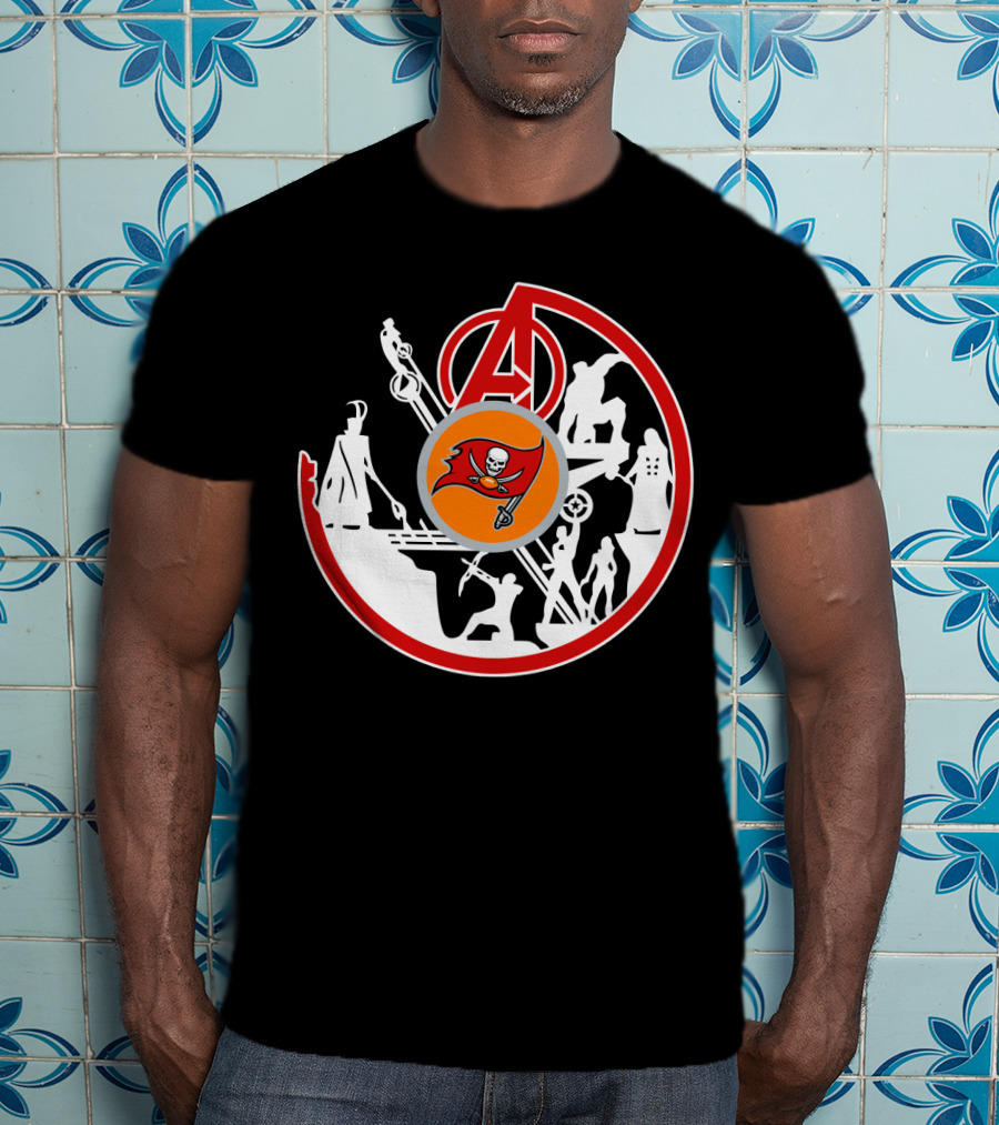 Avengers Buccaneers Crossover Silhouettes T-Shirt