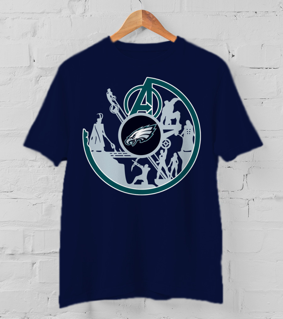Eagles Avengers Silhouette Crossover T-Shirt