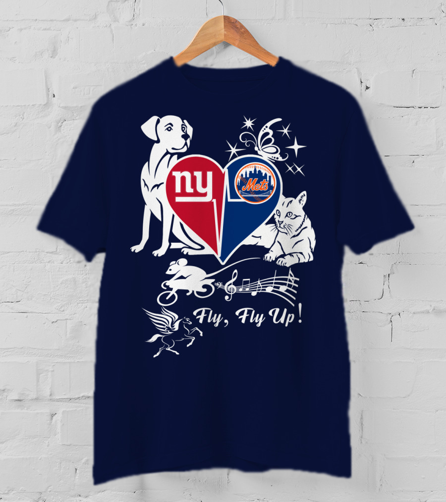 Ny Giants Mets Fly Fly Up T-Shirt