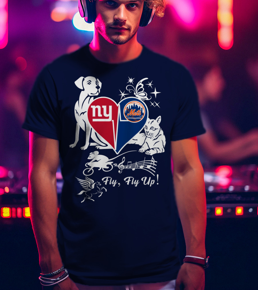 Ny Giants Mets Fly Fly Up T-Shirt