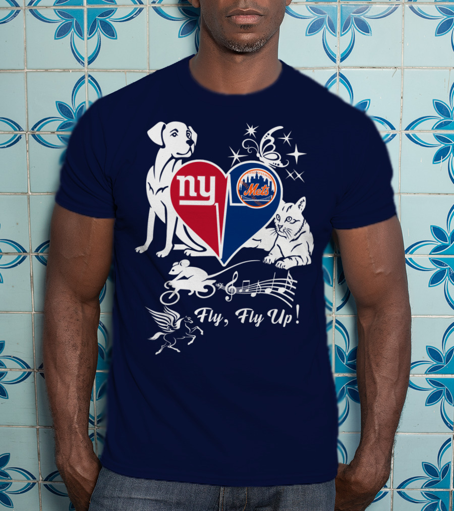 Ny Giants Mets Fly Fly Up T-Shirt