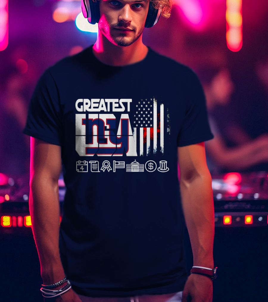 Greatest Ny American Icons And Symbols Collection T-Shirt