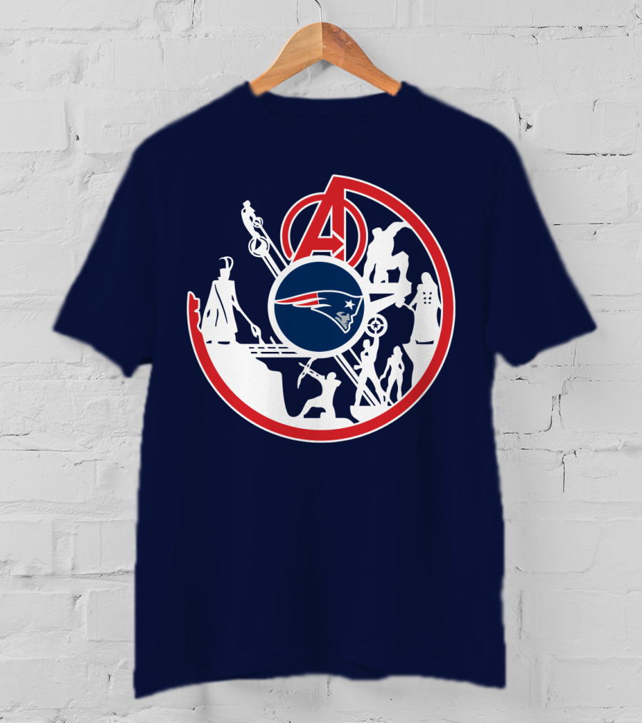 New England Patriots Avengers Crossover T-Shirt