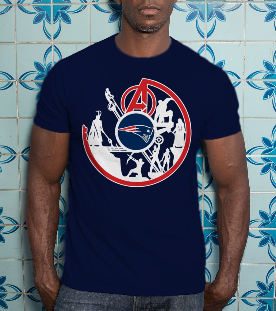 New England Patriots Avengers Crossover T-Shirt