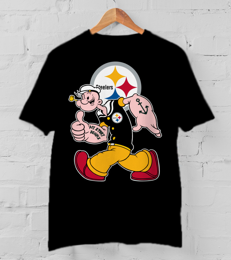 Steelers Popeye My Story Begins T-Shirt