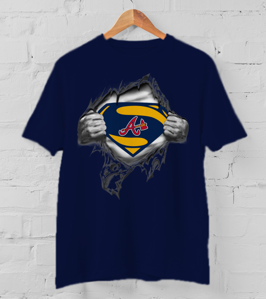 Atlanta Braves Superman Logo Iconic Symbol T-Shirt