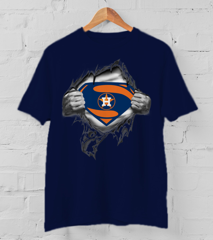 Superman Style Houston Astros Symbol T-Shirt