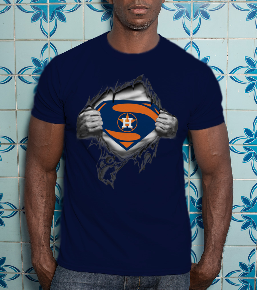 Superman Style Houston Astros Symbol T-Shirt