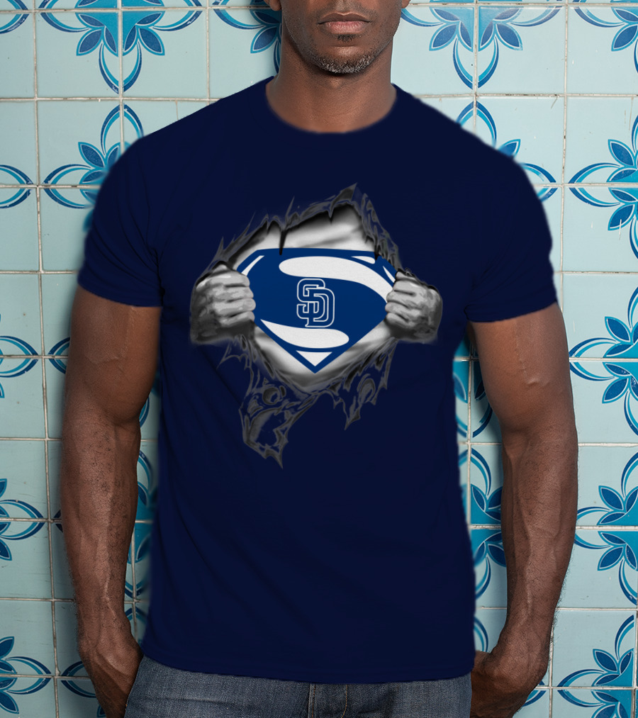 San Diego Padres Superman Logo Concept T-Shirt