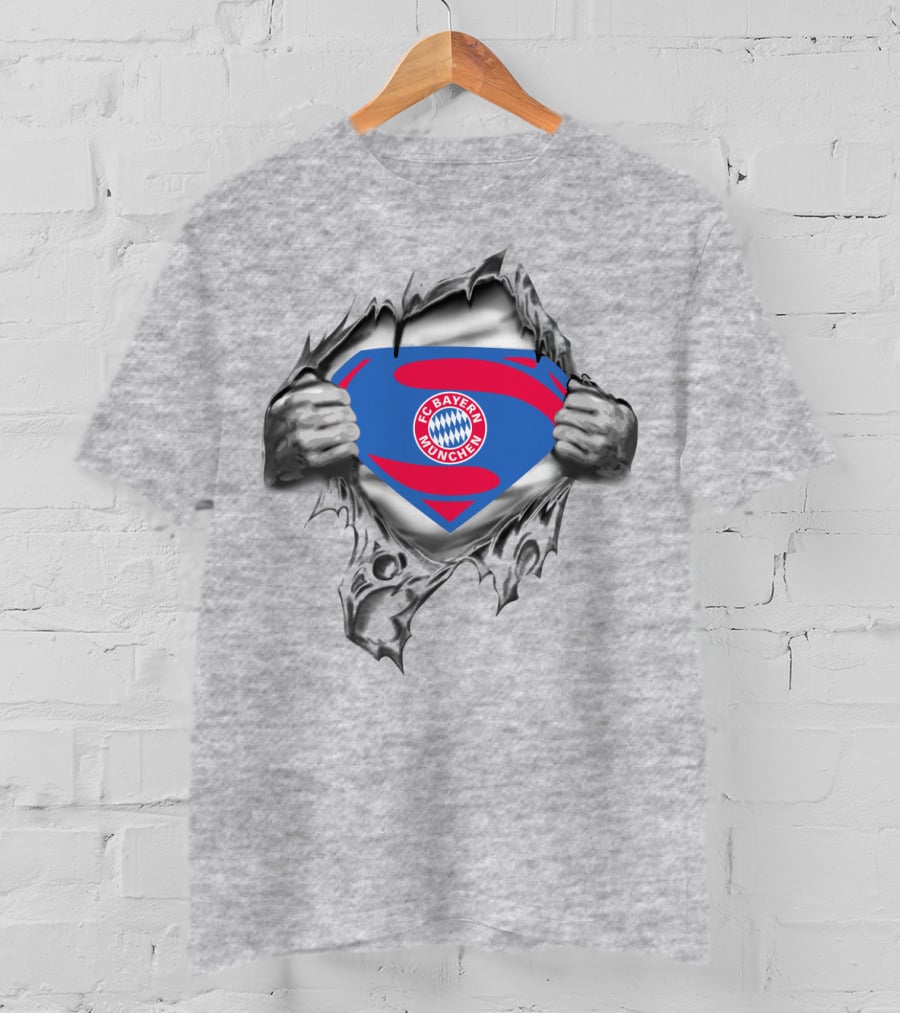 Fc Bayern München Superman Logo Burst T-Shirt
