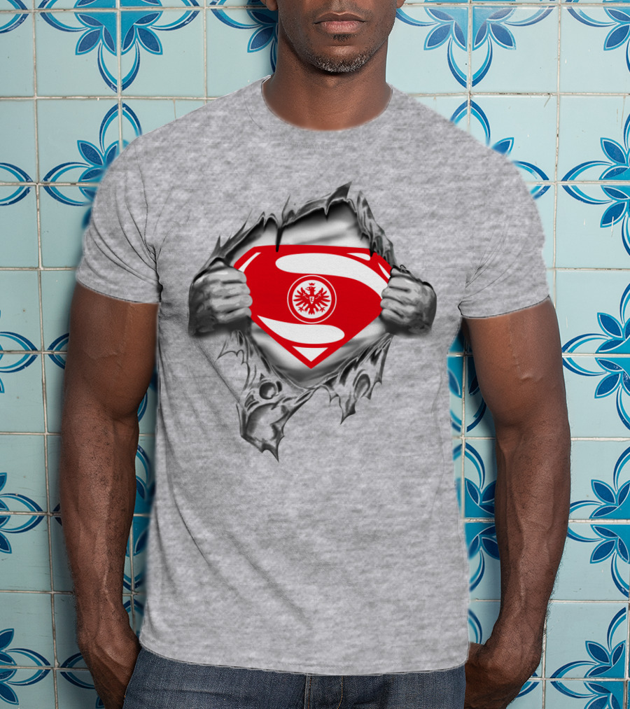 Superman Frankfurt Eintracht Logo Emblem Burst T-Shirt