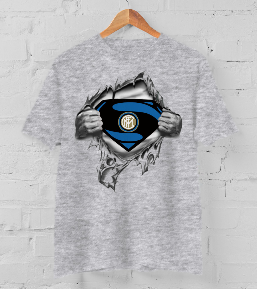 Inter Milan Superman Emblem Reveal T-Shirt