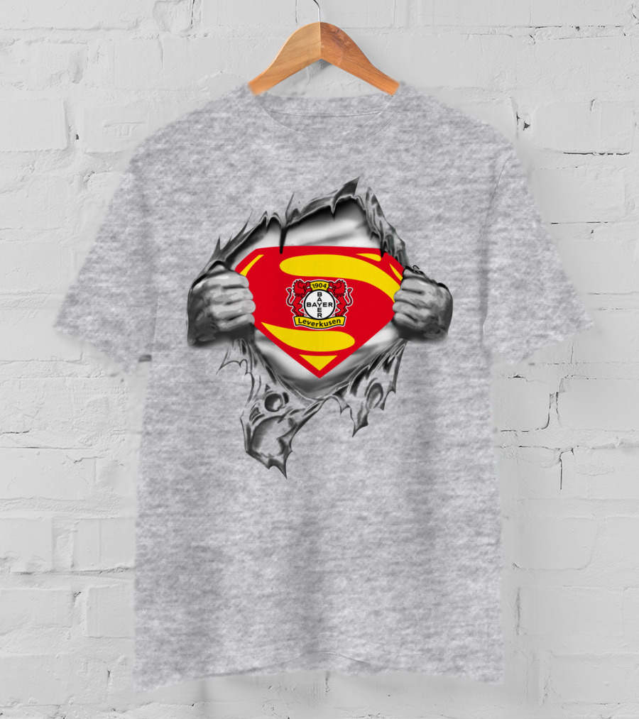 Bayer 04 Leverkusen Superman Crest Bundesliga 1904 T-Shirt