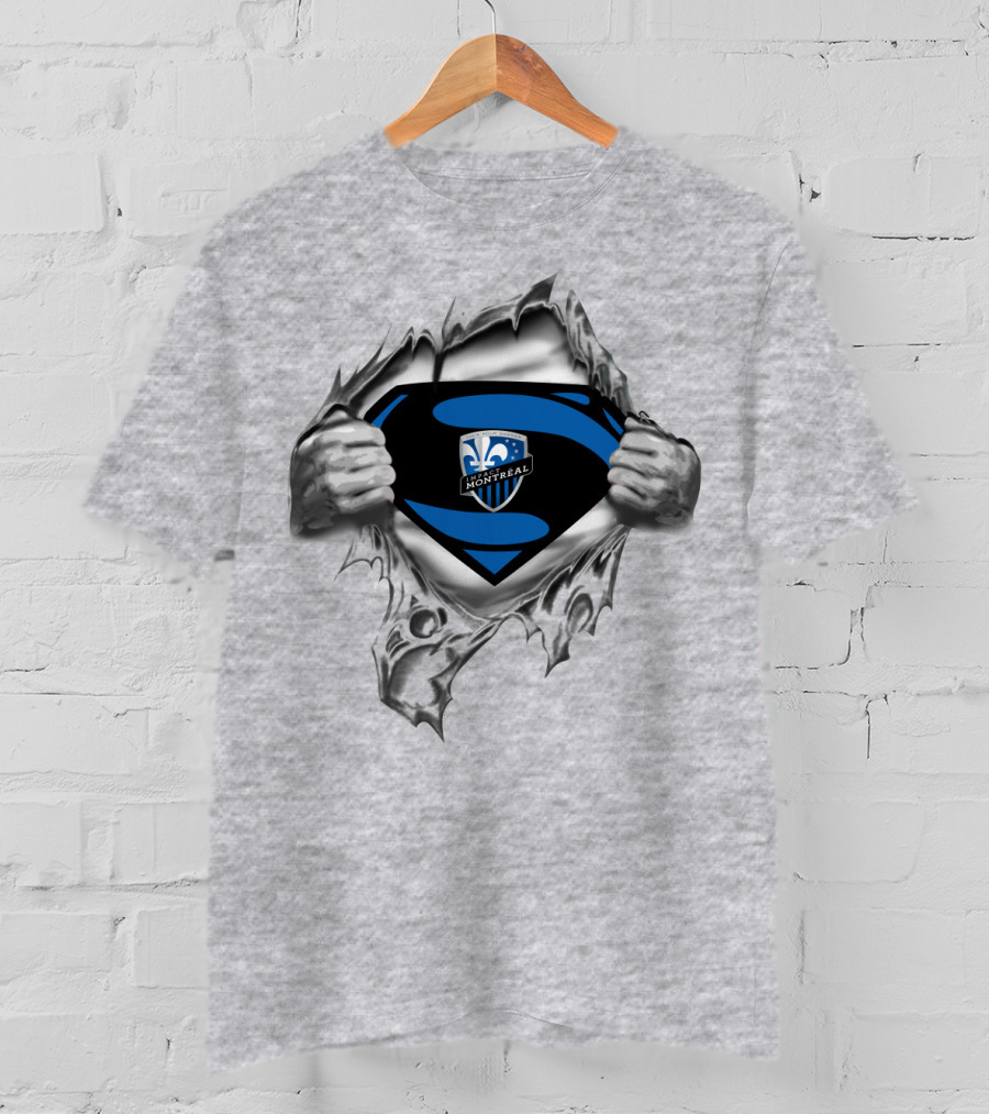 Imfc Montreal Impact Badge Inside Heroic Tear T-Shirt