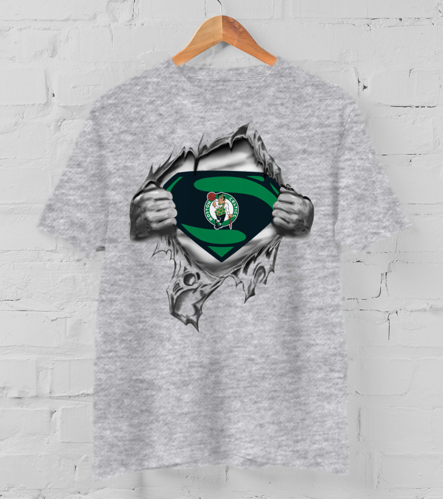 Boston Celtics Super Logo Chest Reveal T-Shirt