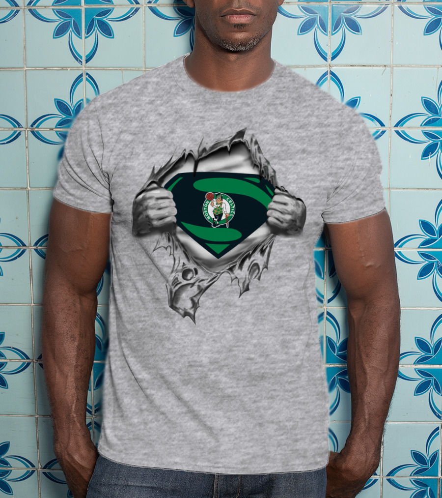 Boston Celtics Super Logo Chest Reveal T-Shirt