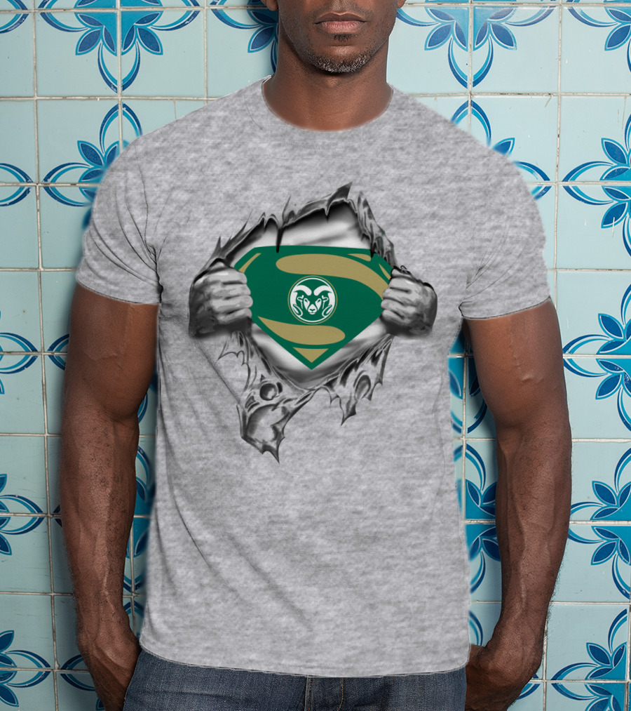 Colorado State Rams Superhero Shield T-Shirt