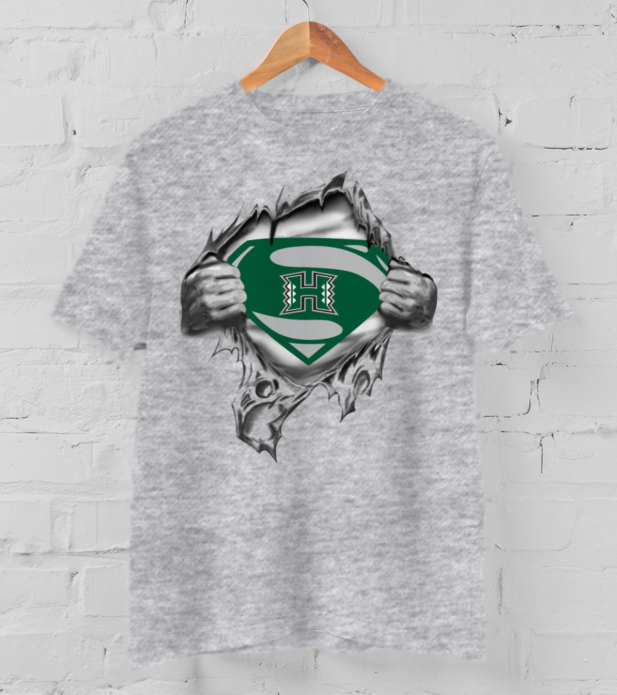 University Of Hawaii Rainbow Warriors Superhero T-Shirt