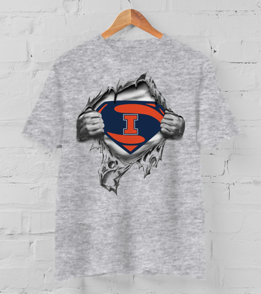 Superman Illinois Fighting Illini T-Shirt