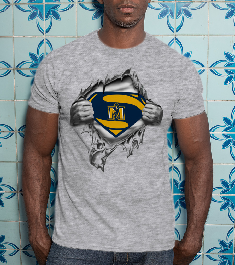 Murray State Racers Superman Logo Tear T-Shirt