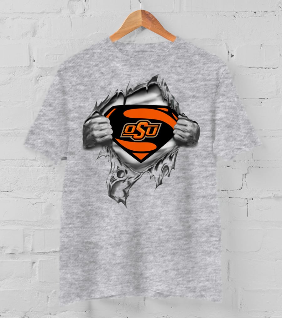 Osu Oklahoma State Cowboys Superman T-Shirt