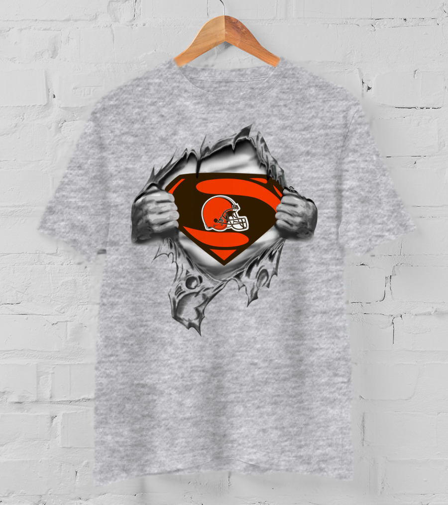 Cleveland Browns Superman Logo Mashup T-Shirt
