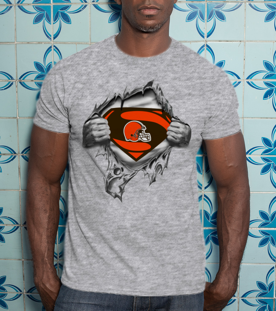 Cleveland Browns Superman Logo Mashup T-Shirt