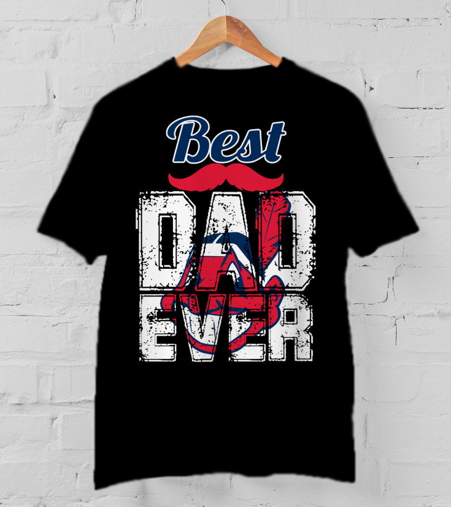 Best Dad Ever Indians Chief Wahoo T-Shirt