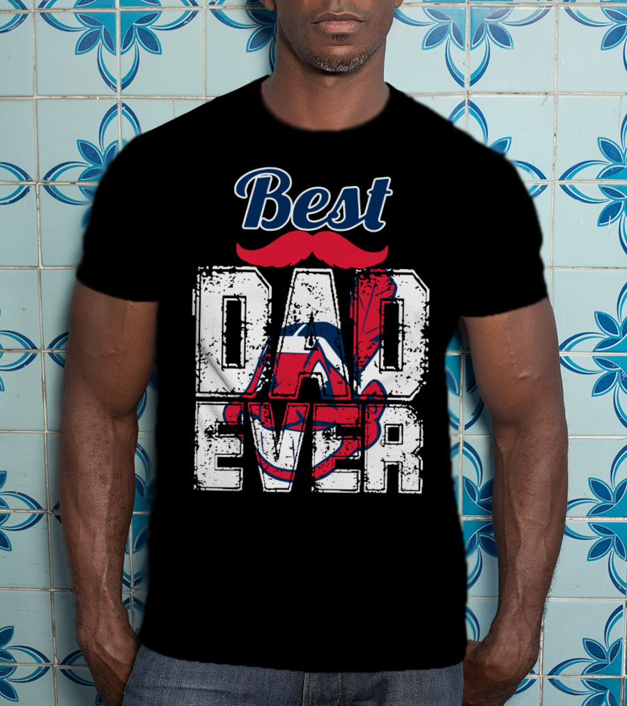 Best Dad Ever Indians Chief Wahoo T-Shirt