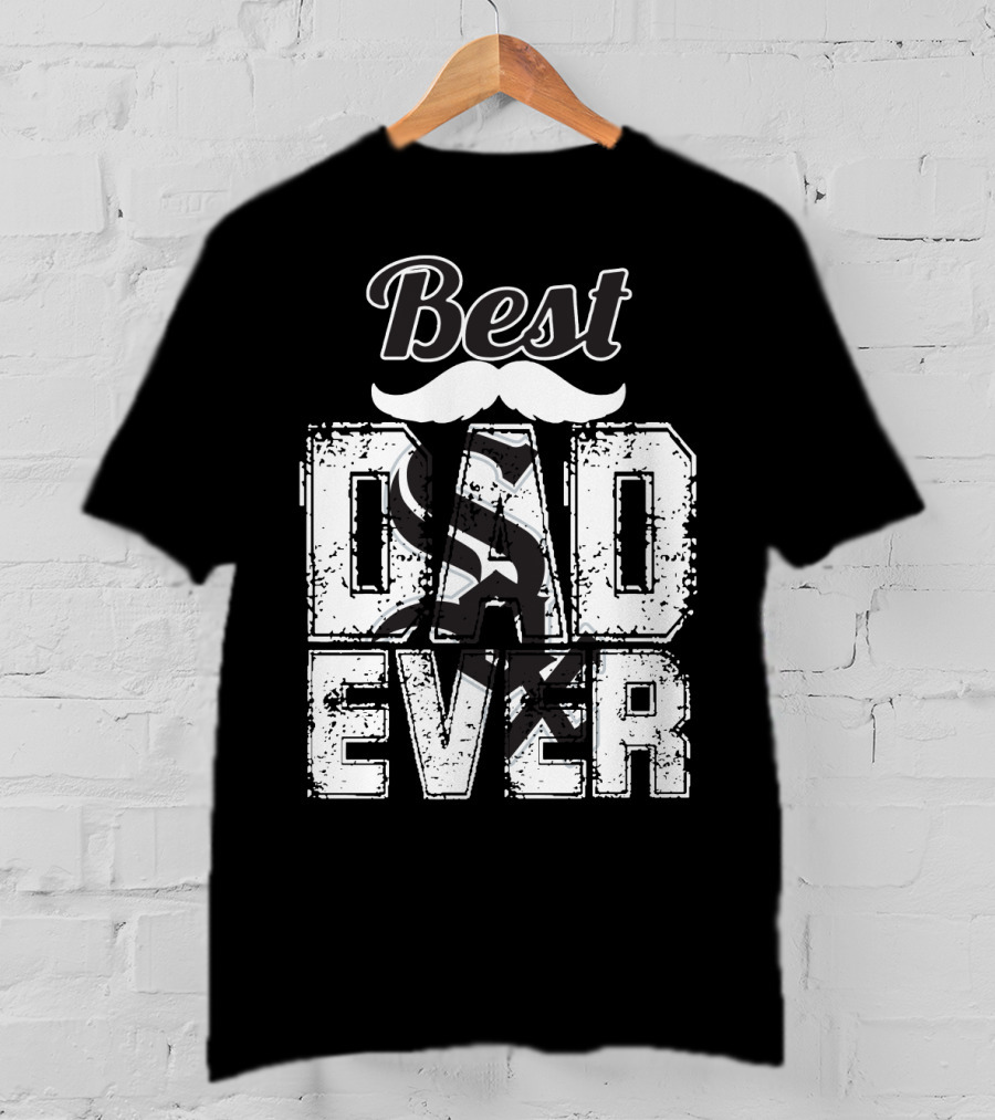 Best Dad Ever White Sox T-Shirt