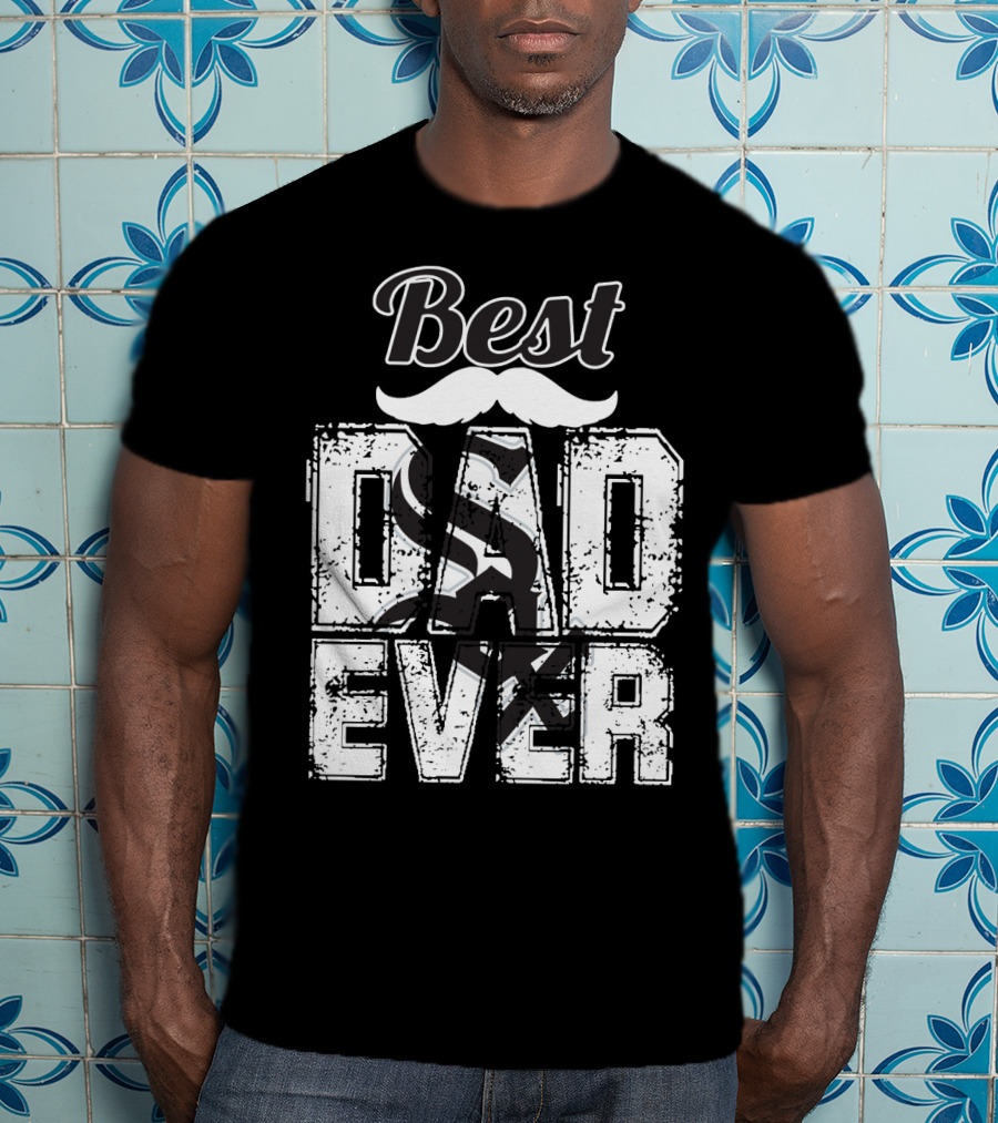 Best Dad Ever White Sox T-Shirt